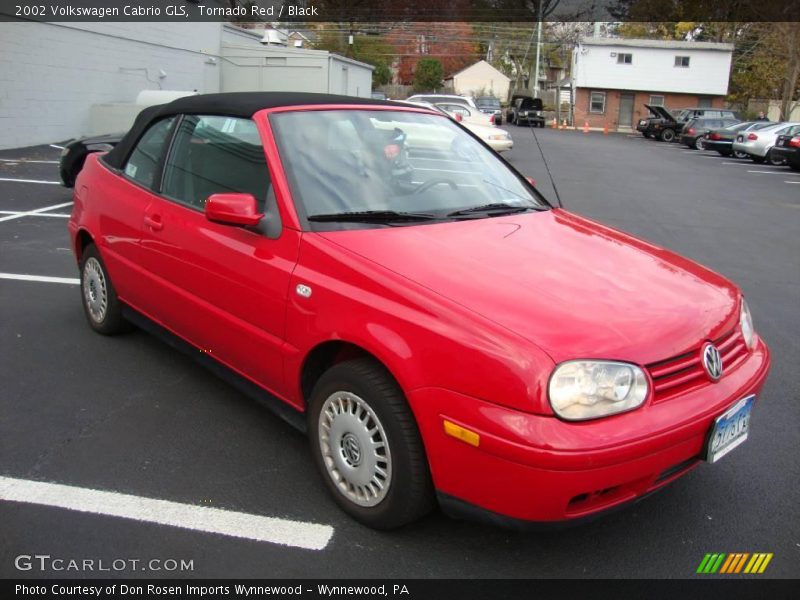 Tornado Red / Black 2002 Volkswagen Cabrio GLS