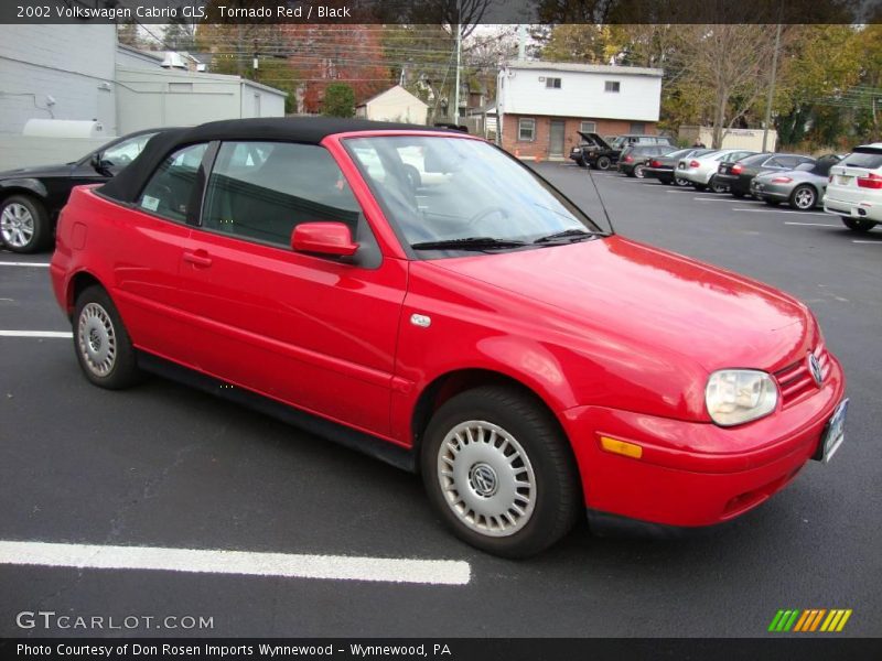 Tornado Red / Black 2002 Volkswagen Cabrio GLS