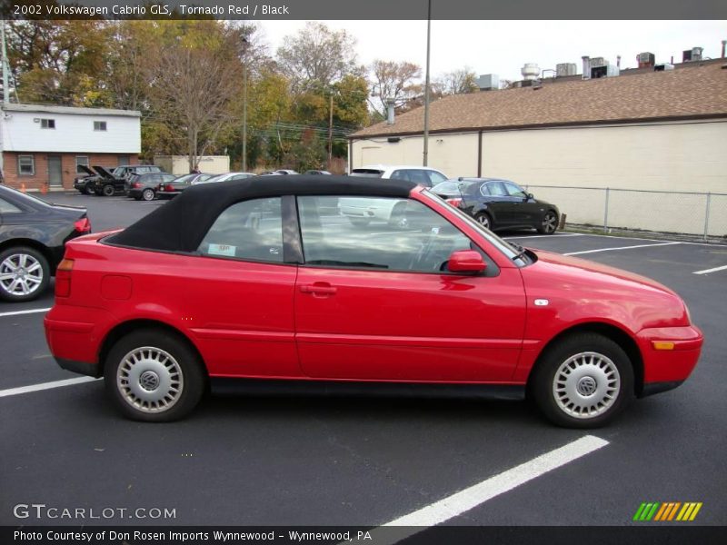 Tornado Red / Black 2002 Volkswagen Cabrio GLS