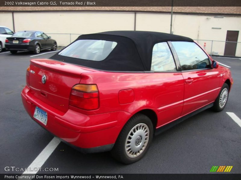 Tornado Red / Black 2002 Volkswagen Cabrio GLS