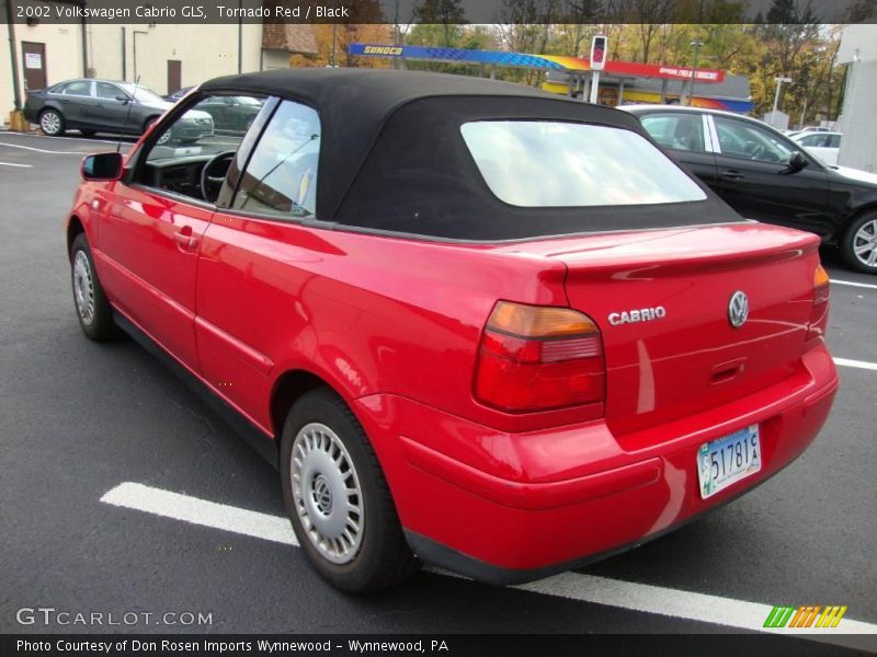 Tornado Red / Black 2002 Volkswagen Cabrio GLS