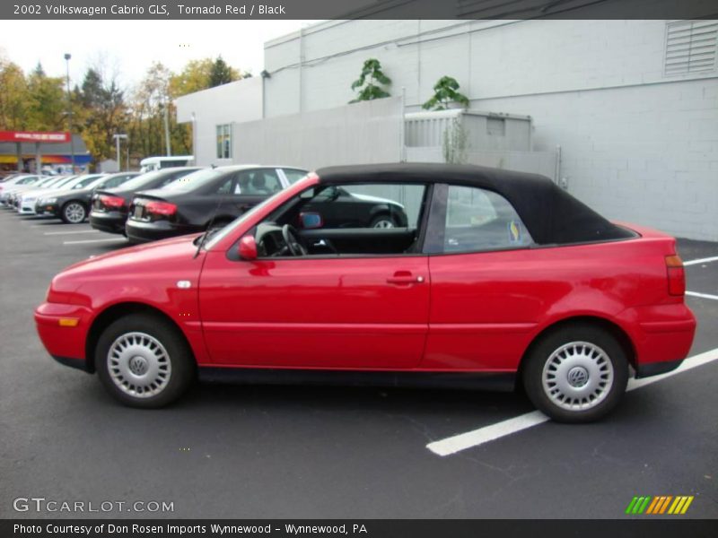 Tornado Red / Black 2002 Volkswagen Cabrio GLS