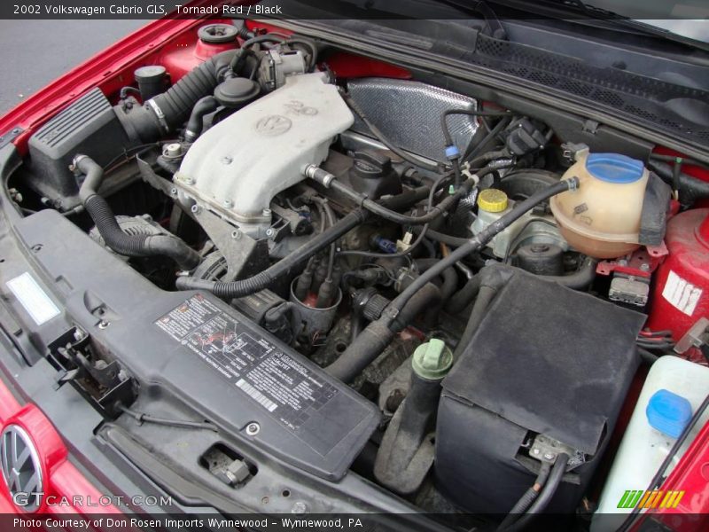 Tornado Red / Black 2002 Volkswagen Cabrio GLS