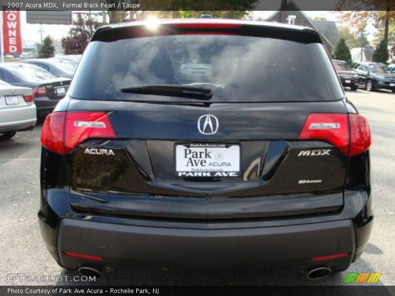 Formal Black Pearl / Taupe 2007 Acura MDX