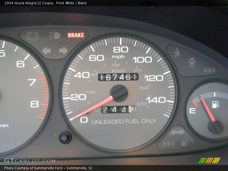 Frost White / Black 1994 Acura Integra LS Coupe