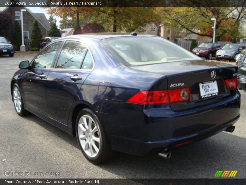 Royal Blue Pearl / Parchment 2007 Acura TSX Sedan