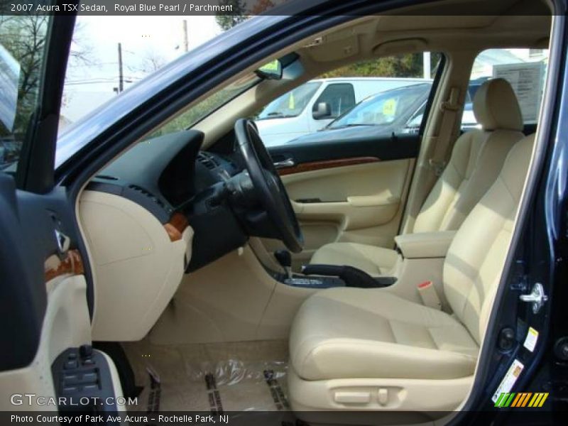Royal Blue Pearl / Parchment 2007 Acura TSX Sedan