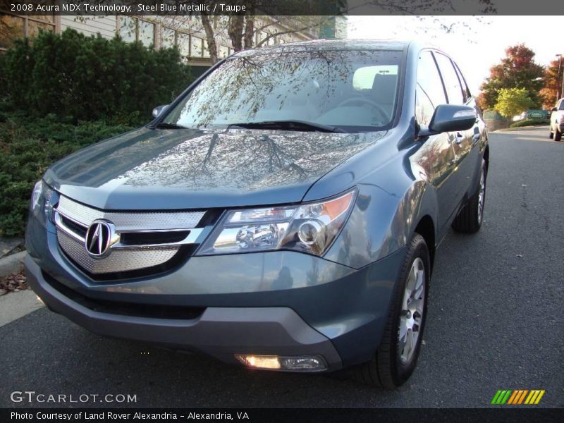 Steel Blue Metallic / Taupe 2008 Acura MDX Technology
