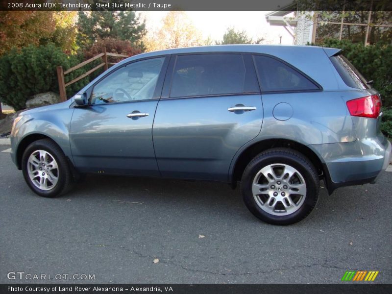Steel Blue Metallic / Taupe 2008 Acura MDX Technology