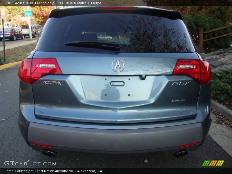 Steel Blue Metallic / Taupe 2008 Acura MDX Technology