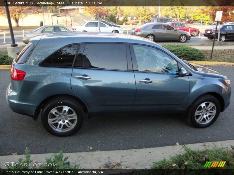 Steel Blue Metallic / Taupe 2008 Acura MDX Technology