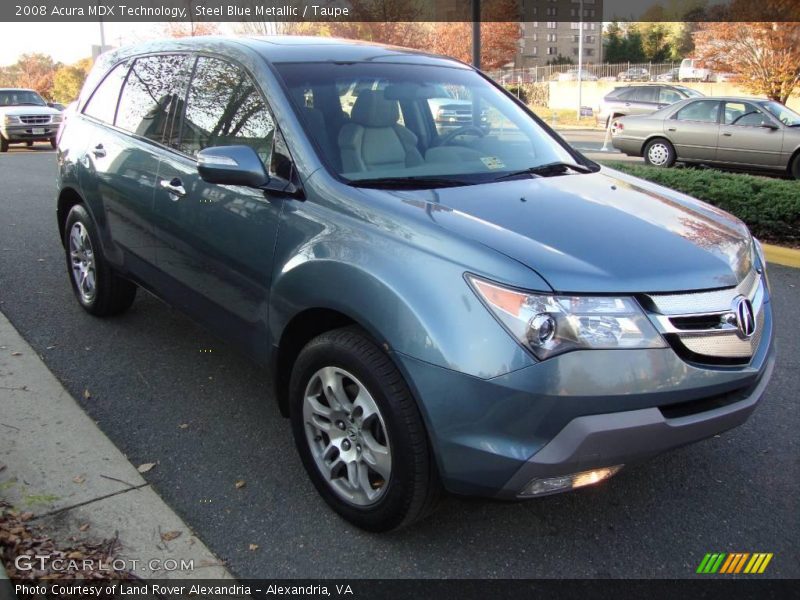 Steel Blue Metallic / Taupe 2008 Acura MDX Technology