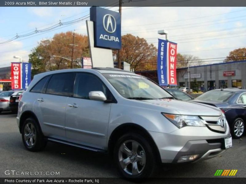 Billet Silver Metallic / Ebony 2009 Acura MDX