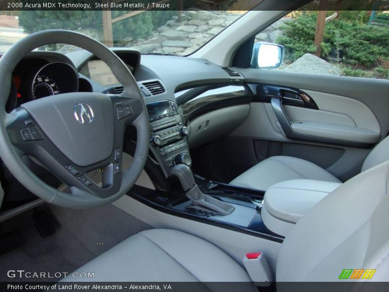 Steel Blue Metallic / Taupe 2008 Acura MDX Technology