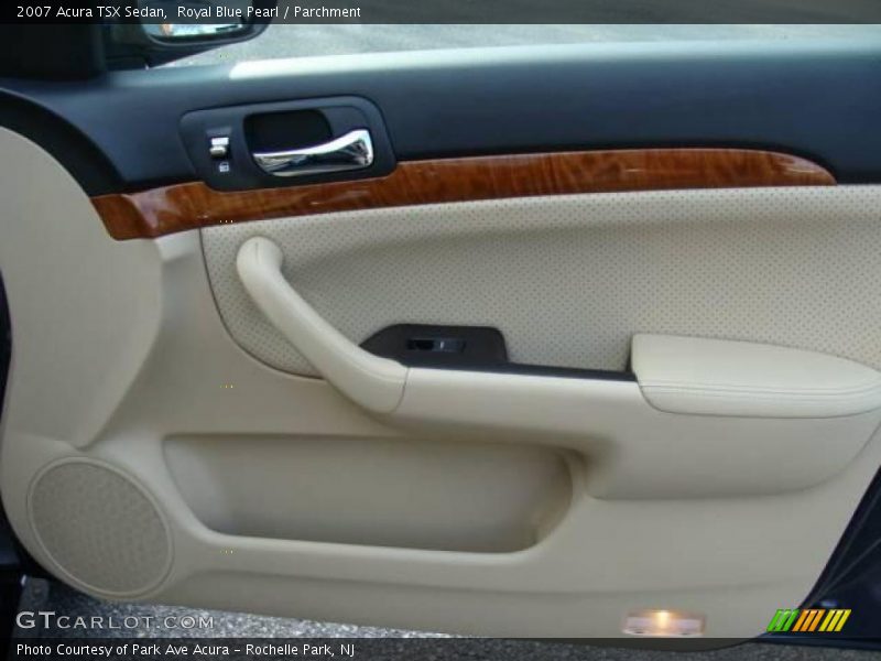 Royal Blue Pearl / Parchment 2007 Acura TSX Sedan
