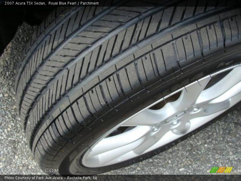 Royal Blue Pearl / Parchment 2007 Acura TSX Sedan
