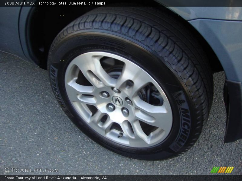 Steel Blue Metallic / Taupe 2008 Acura MDX Technology