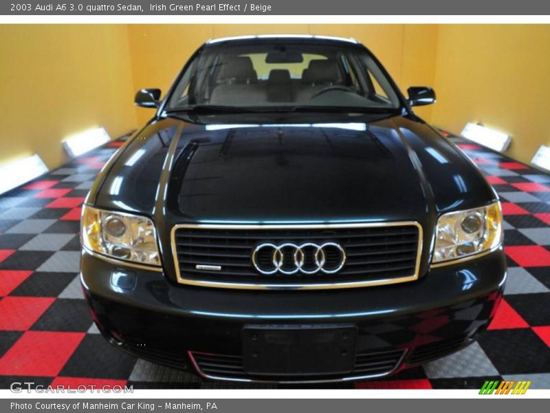 Irish Green Pearl Effect / Beige 2003 Audi A6 3.0 quattro Sedan