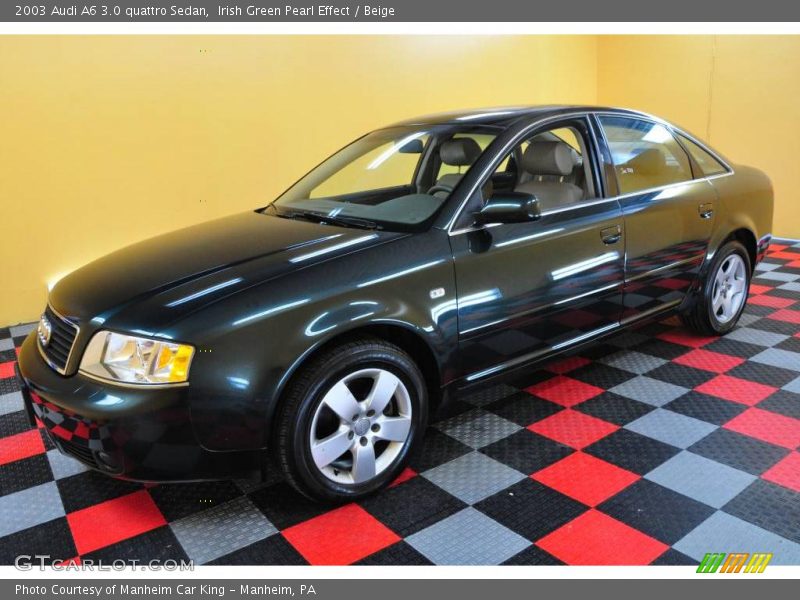Irish Green Pearl Effect / Beige 2003 Audi A6 3.0 quattro Sedan