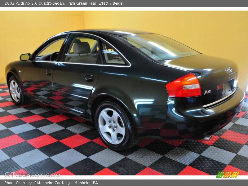 Irish Green Pearl Effect / Beige 2003 Audi A6 3.0 quattro Sedan