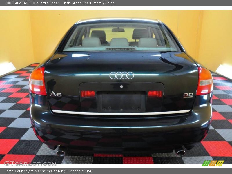 Irish Green Pearl Effect / Beige 2003 Audi A6 3.0 quattro Sedan