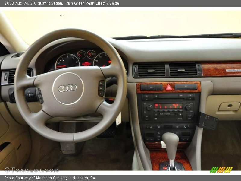 Irish Green Pearl Effect / Beige 2003 Audi A6 3.0 quattro Sedan