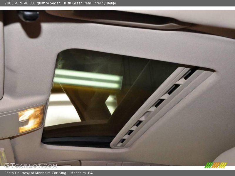 Irish Green Pearl Effect / Beige 2003 Audi A6 3.0 quattro Sedan