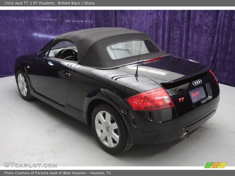 Brilliant Black / Ebony 2003 Audi TT 1.8T Roadster