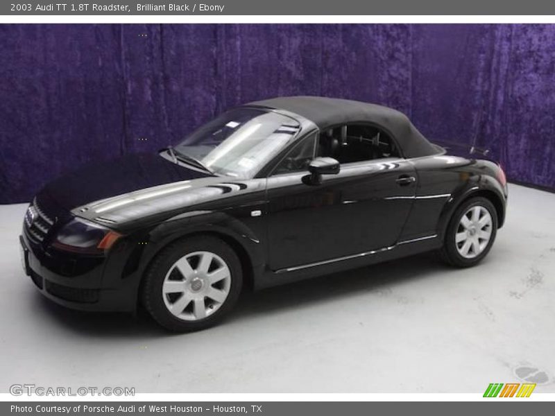 Brilliant Black / Ebony 2003 Audi TT 1.8T Roadster