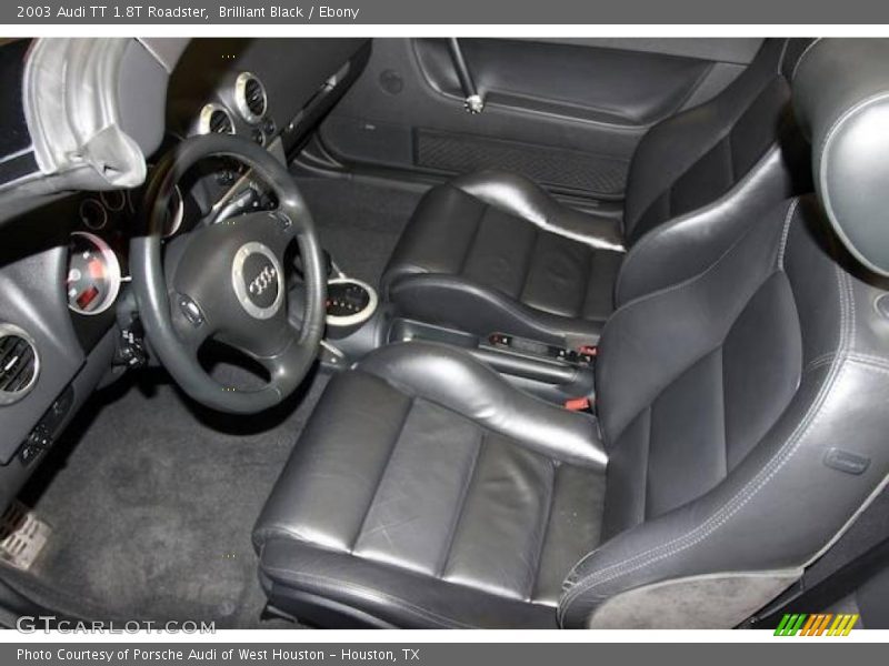 Brilliant Black / Ebony 2003 Audi TT 1.8T Roadster