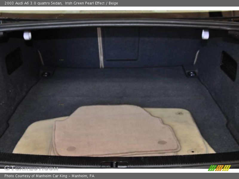 Irish Green Pearl Effect / Beige 2003 Audi A6 3.0 quattro Sedan