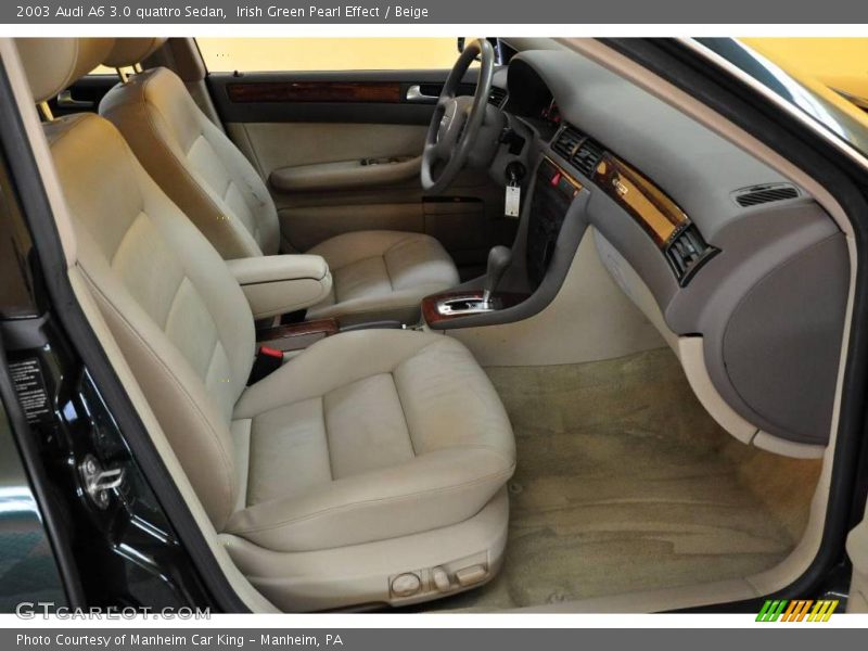 Irish Green Pearl Effect / Beige 2003 Audi A6 3.0 quattro Sedan