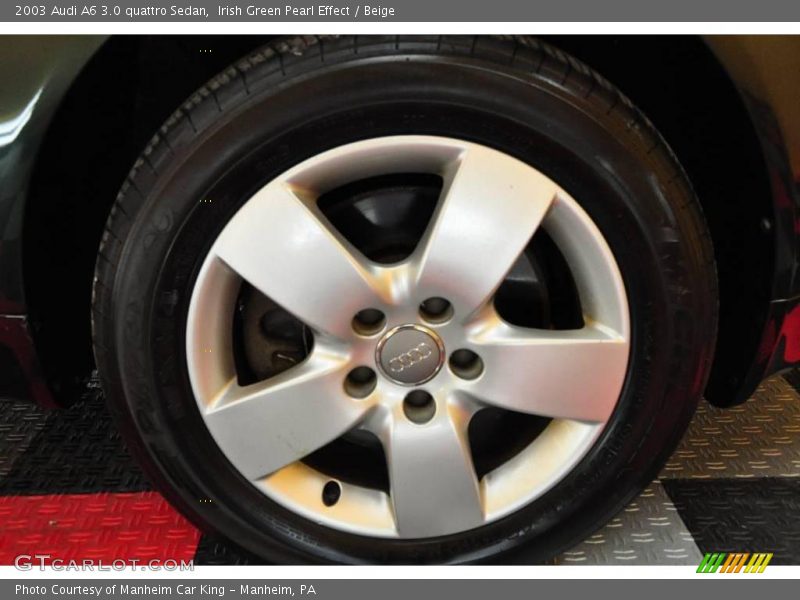 Irish Green Pearl Effect / Beige 2003 Audi A6 3.0 quattro Sedan