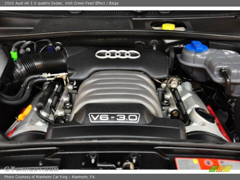 Irish Green Pearl Effect / Beige 2003 Audi A6 3.0 quattro Sedan