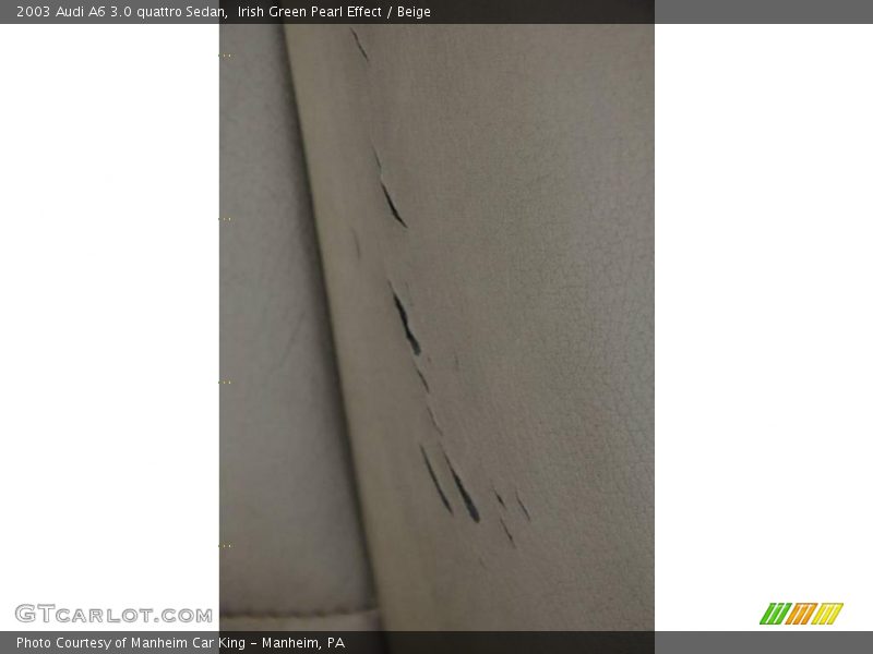 Irish Green Pearl Effect / Beige 2003 Audi A6 3.0 quattro Sedan