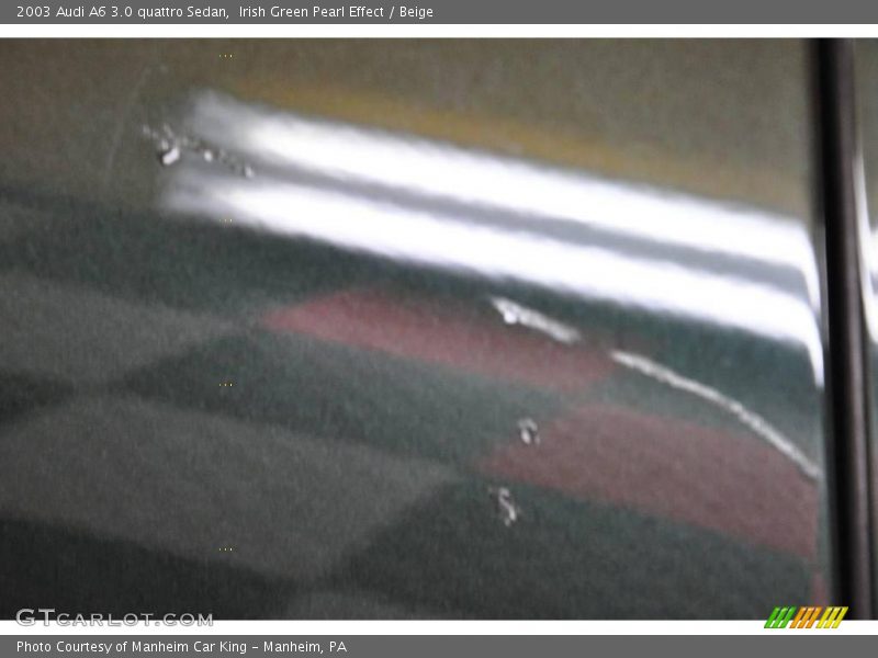 Irish Green Pearl Effect / Beige 2003 Audi A6 3.0 quattro Sedan