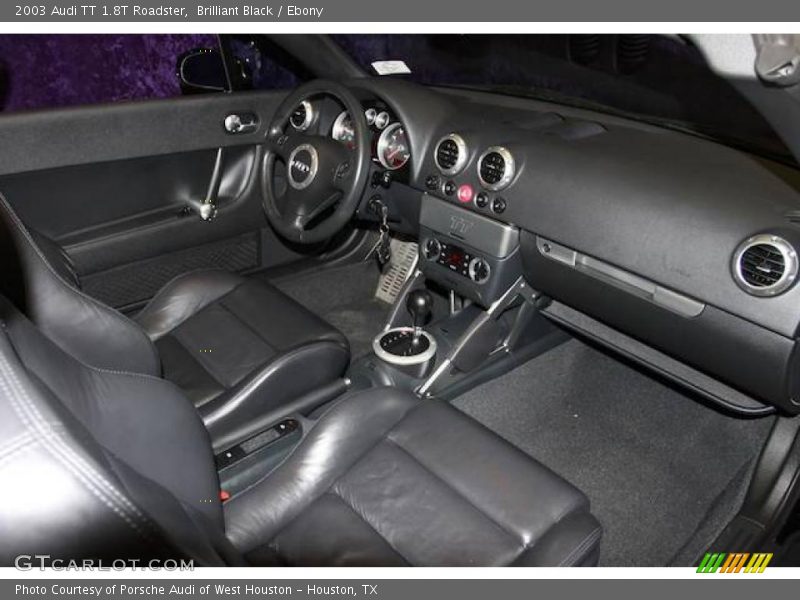Brilliant Black / Ebony 2003 Audi TT 1.8T Roadster