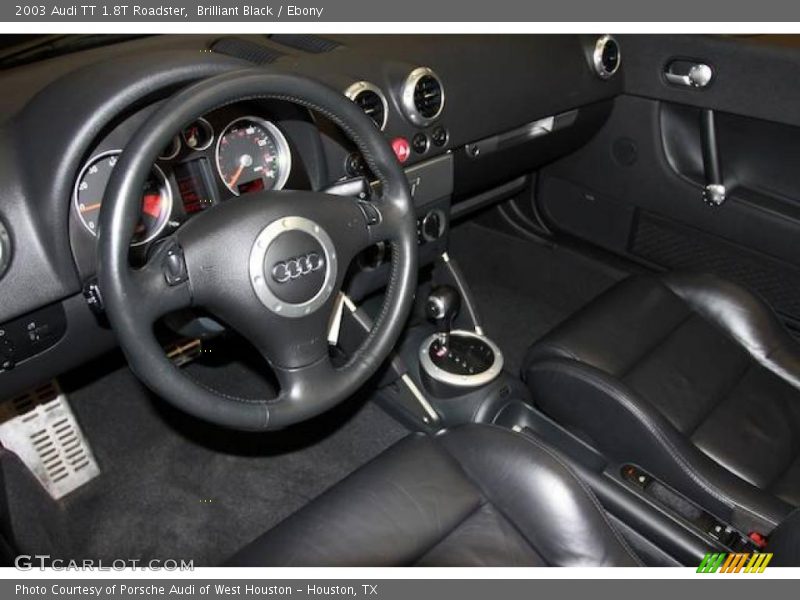 Brilliant Black / Ebony 2003 Audi TT 1.8T Roadster