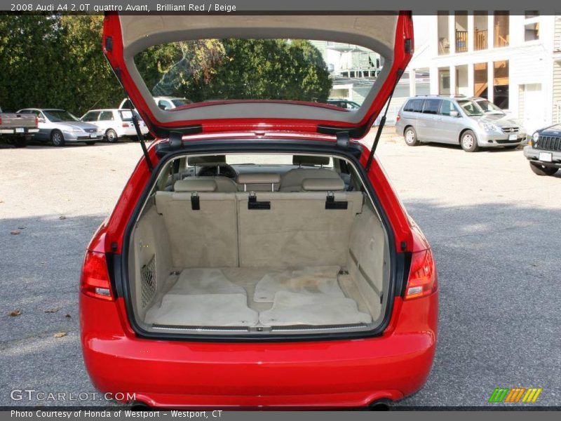 Brilliant Red / Beige 2008 Audi A4 2.0T quattro Avant