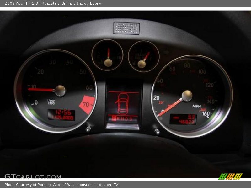 Brilliant Black / Ebony 2003 Audi TT 1.8T Roadster