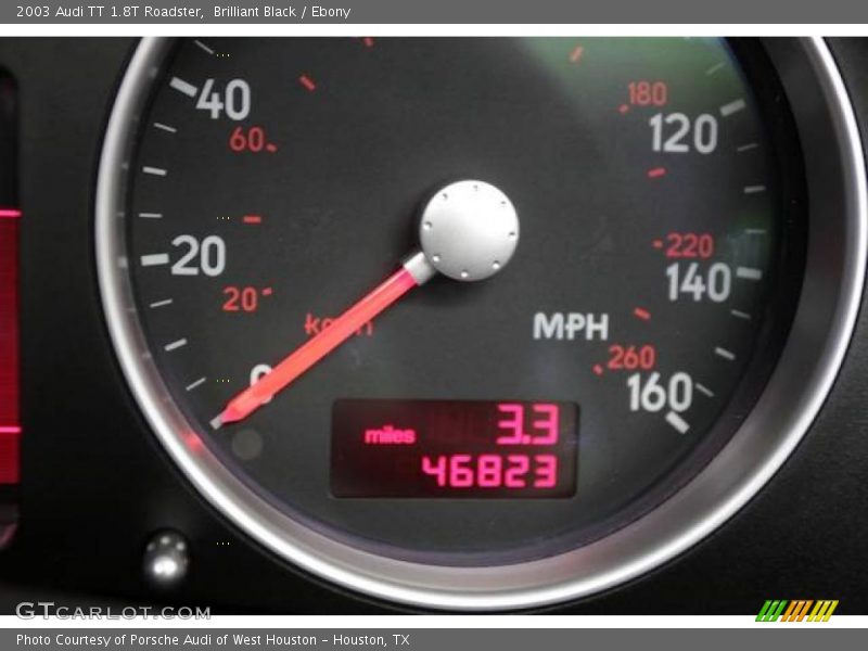 Brilliant Black / Ebony 2003 Audi TT 1.8T Roadster