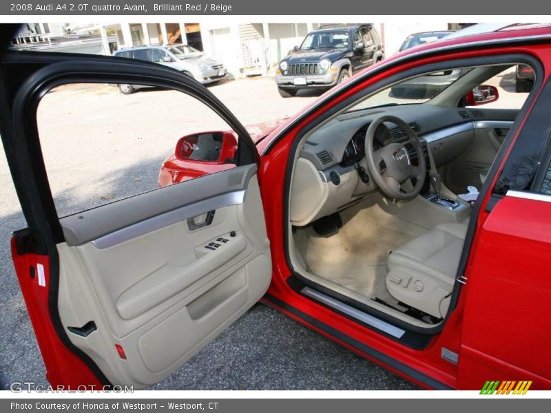 Brilliant Red / Beige 2008 Audi A4 2.0T quattro Avant