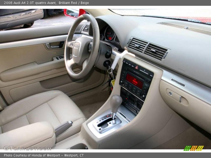 Brilliant Red / Beige 2008 Audi A4 2.0T quattro Avant