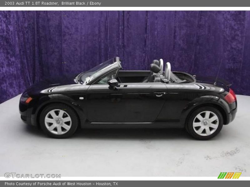 Brilliant Black / Ebony 2003 Audi TT 1.8T Roadster