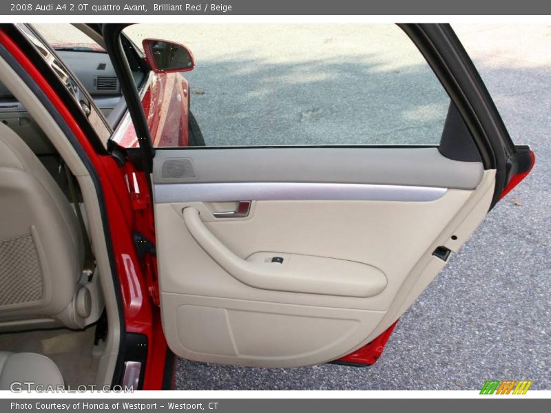 Brilliant Red / Beige 2008 Audi A4 2.0T quattro Avant