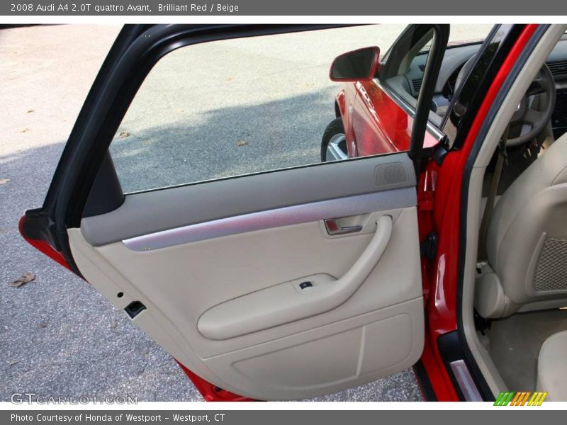 Brilliant Red / Beige 2008 Audi A4 2.0T quattro Avant