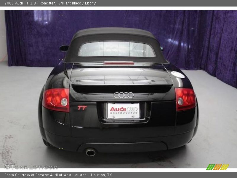 Brilliant Black / Ebony 2003 Audi TT 1.8T Roadster