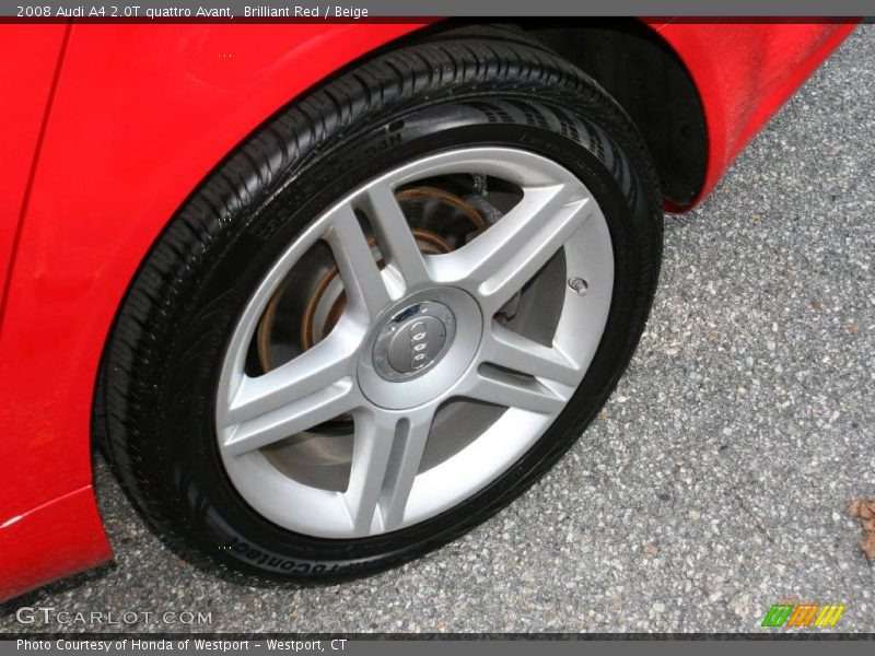 Brilliant Red / Beige 2008 Audi A4 2.0T quattro Avant