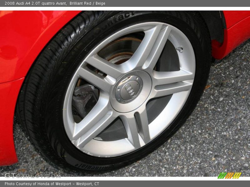 Brilliant Red / Beige 2008 Audi A4 2.0T quattro Avant