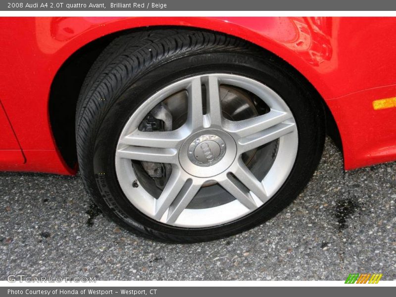 Brilliant Red / Beige 2008 Audi A4 2.0T quattro Avant